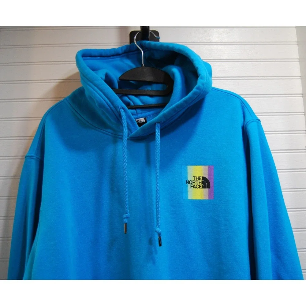 Men's XL The North Face Distorted‎ Half Dome LX Hoodie Blue Sleeve Coordinates
